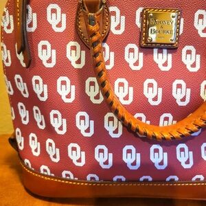 Women's Dooney & Bourke Crimson Oklahoma Sooners Zip Zip Satchel Purse